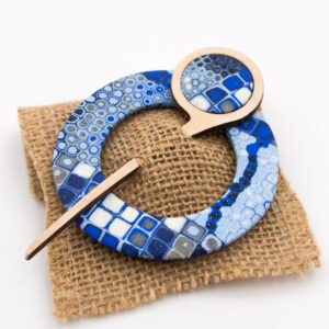Scarf Pins - Denim