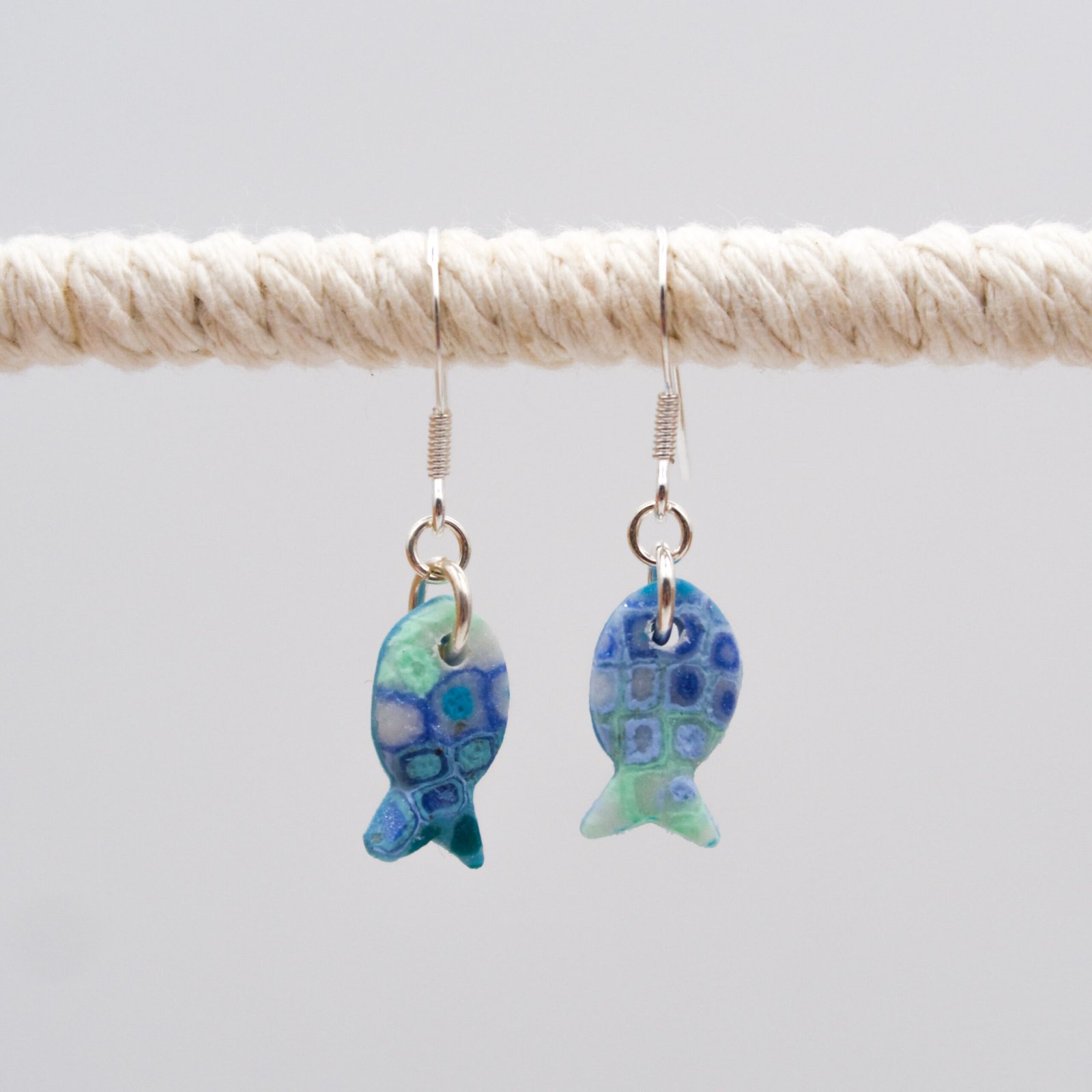 Blue Fish Earrings