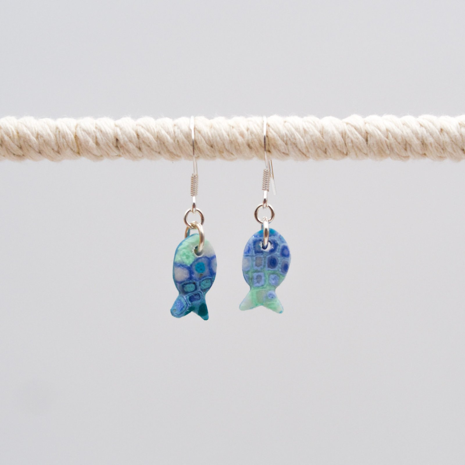 Blue Fish Earrings - Image 3