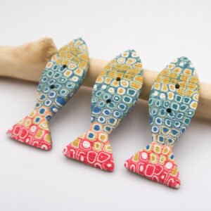 Large Fish Buttons (set of 3)