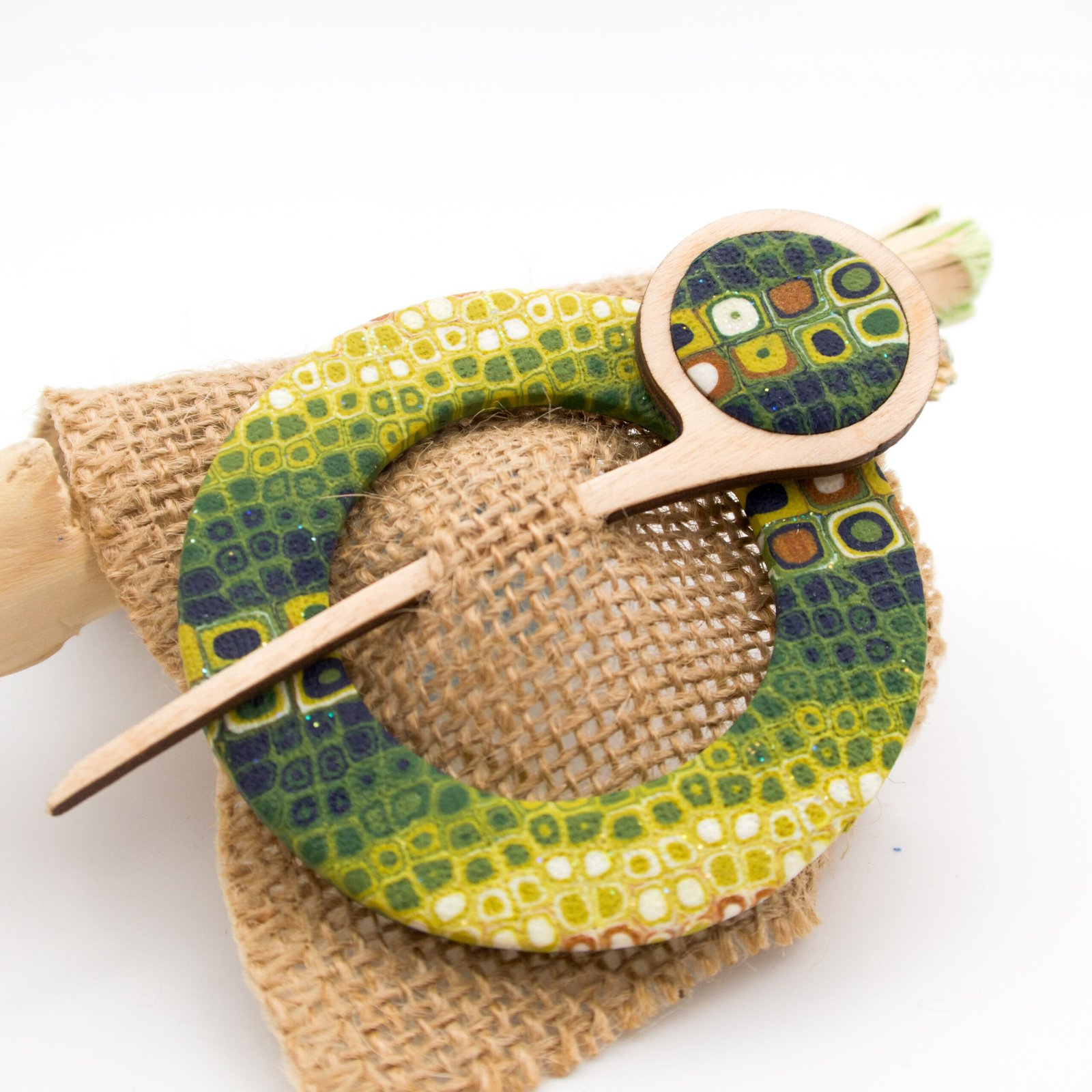 Green Scarf Pin - Image 2