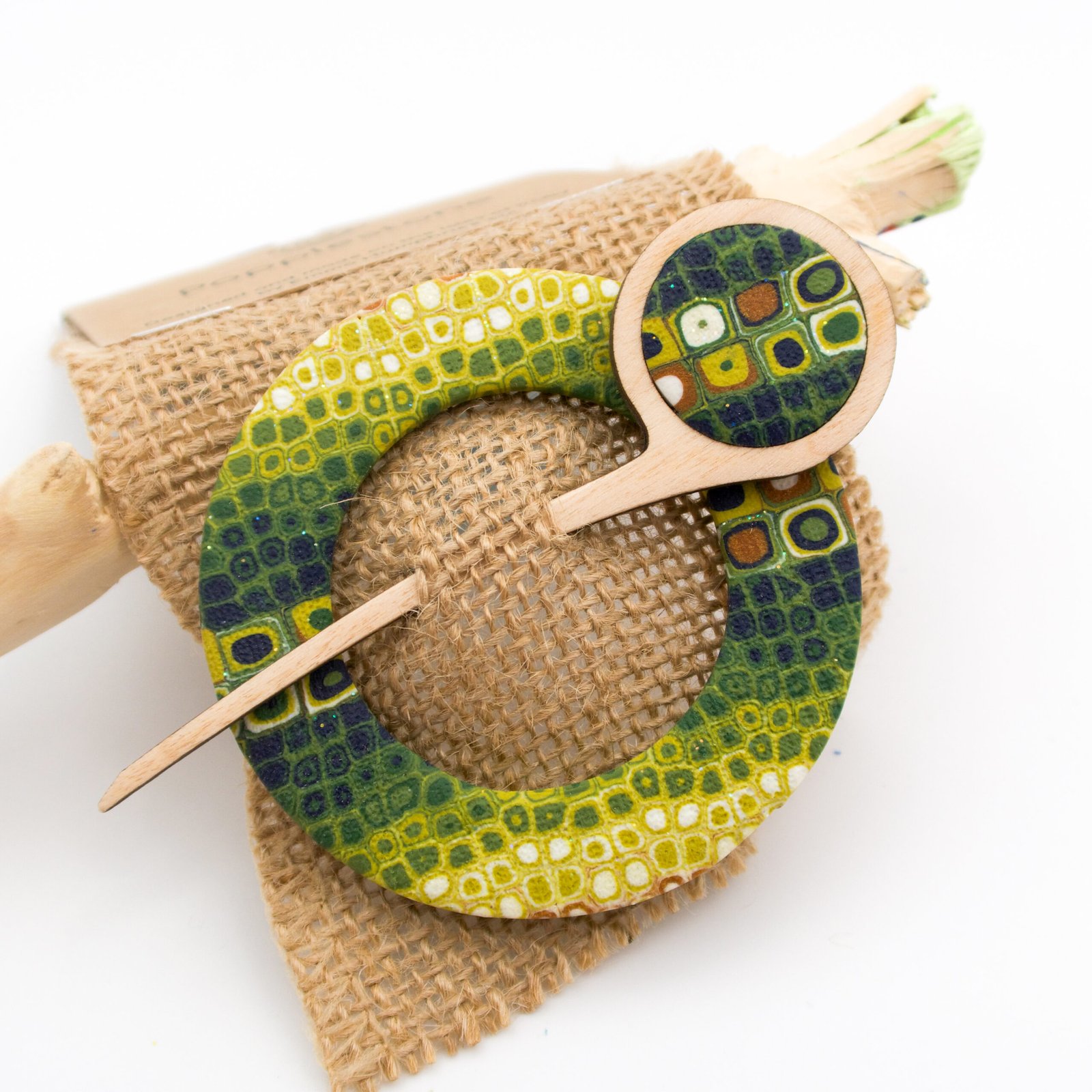 Green Scarf Pin - Image 3
