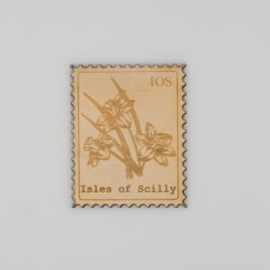 Isles of Scilly Wooden Magnet - Daffodils