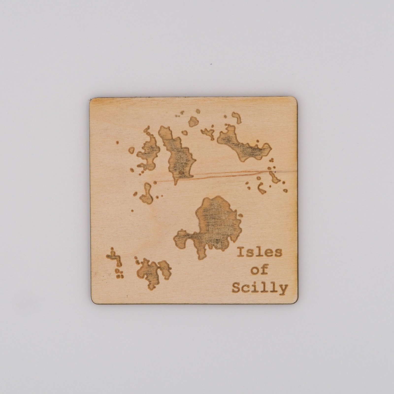 Isles of Scilly Wooden Magnet